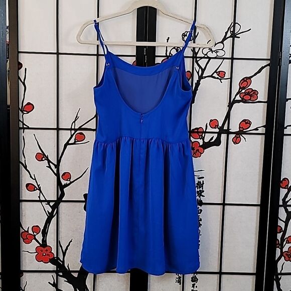 Amanda UpRichard Blue Spaghetti Straps Mini Dress - Picture 5 of 7